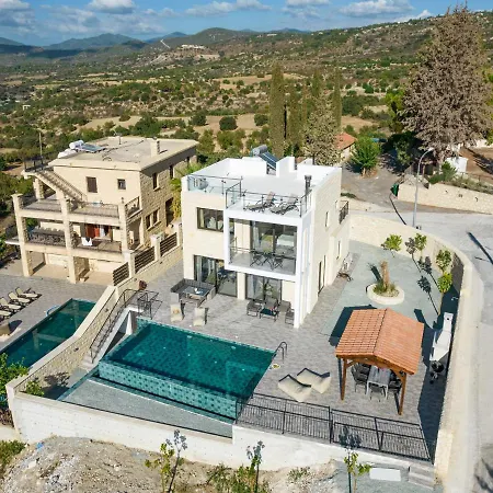Private Sea-view With Pools Villa Peristerona (Paphos)