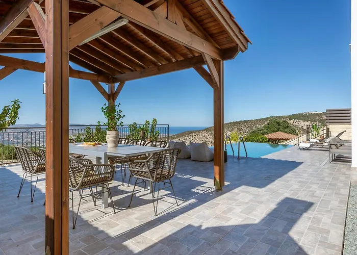 Vila Private Sea-view With Pools Peristerona (Paphos)